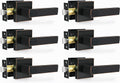 Privacy Door Levers 6 Pack Oil Rubbed Bronze - Heavy Duty Privacy