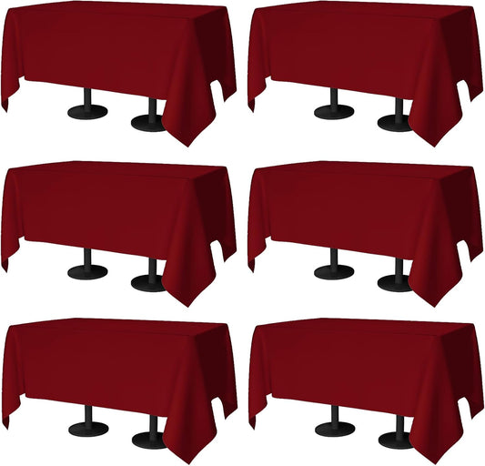 70x120 Inch Table Cloth - Rectangular Black Polyester Covers