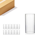 WGVI Hurricane Candle Holder Sleeve 4in x 8in - Clear Chimney Tube