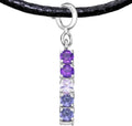 PRIDE Fashion Flags Sterling Silver Pendant - Platinum Plated