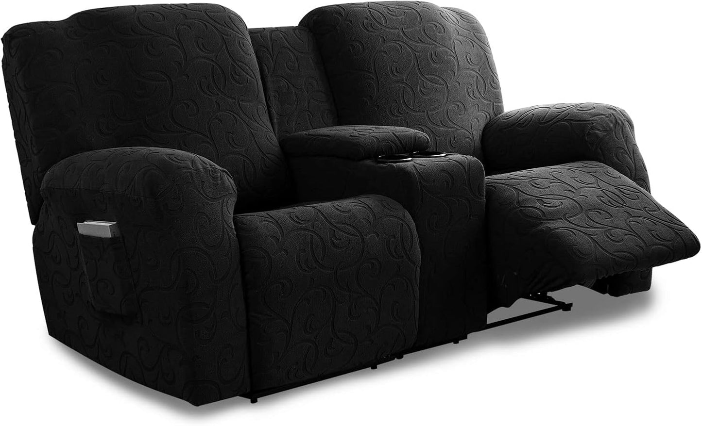 Recliner Loveseat Cover with Center Console for 2 Seater