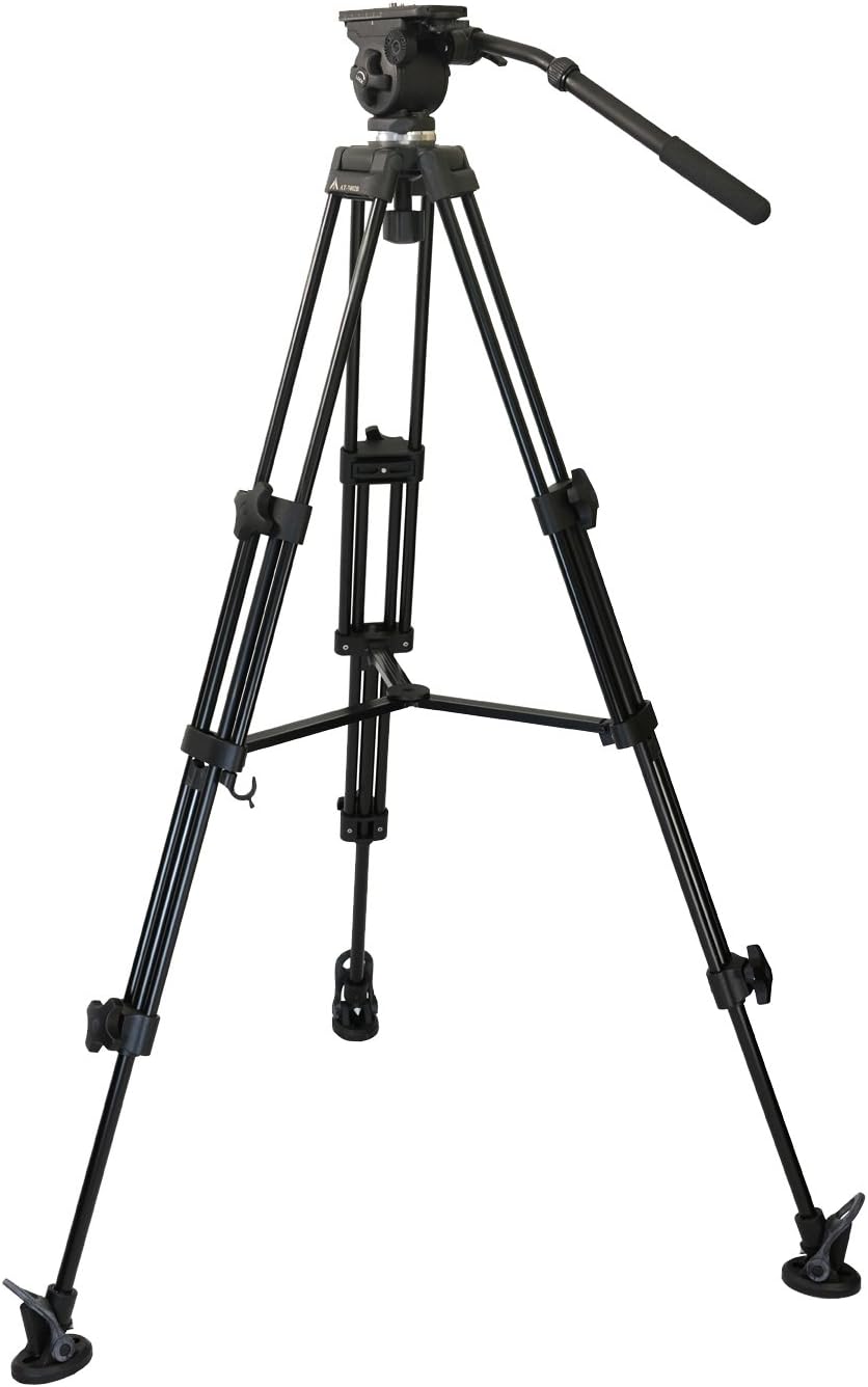 EK50AAM Video Photo Studio Tripod with Fluid Drag Kit Features