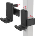 SELEWARE Solid Steel J Hooks for 2x2 Power Cage - Heavy Duty Barbell