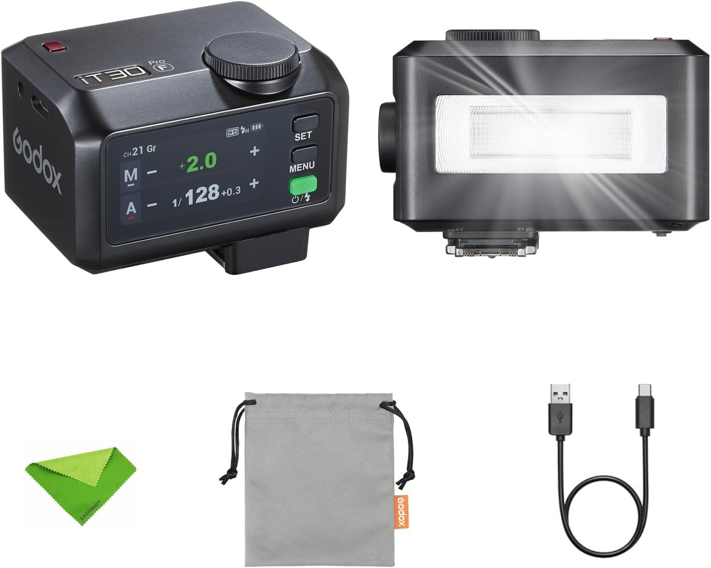 Godox iT30Pro F TTL Flash for Fujifilm Cameras with Touchscreen