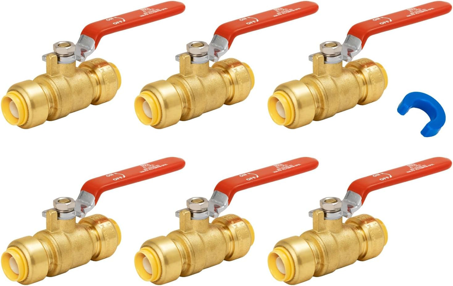 SUNGATOR 1/2 Inch Ball Valve for PEX, Copper, and CPVC Pipes