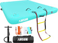 Inflatable Floating Dock Air Dock Platform - Portable Rigid Swim Raft