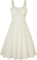 Belle Poque Women's Vintage Sleeveless Floral A-Line Midi Dress