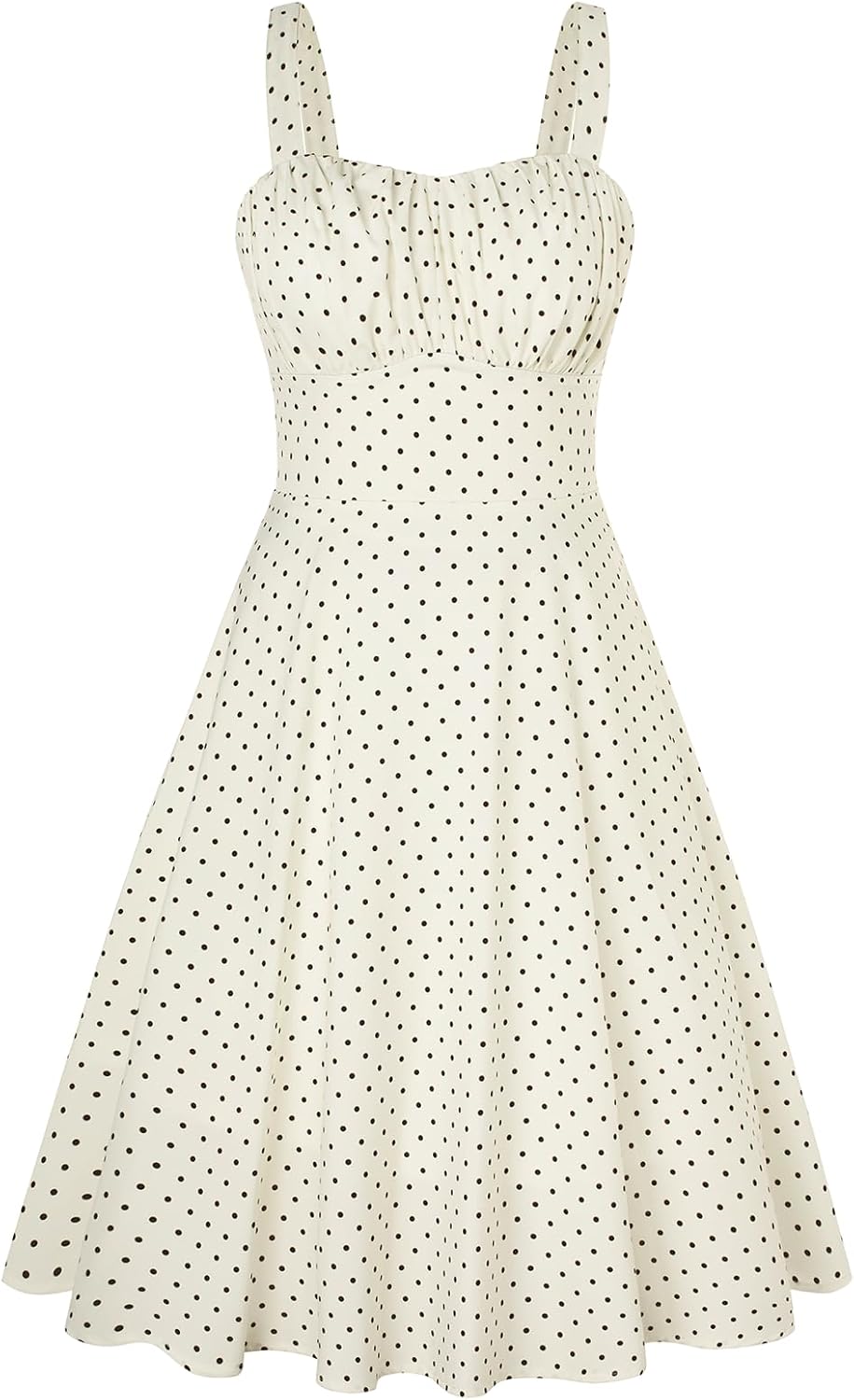 Belle Poque Women's Vintage Sleeveless Floral A-Line Midi Dress