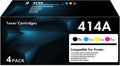 414A 414X High Yield Toner Cartridges 4 Pack - High Yield Replacement