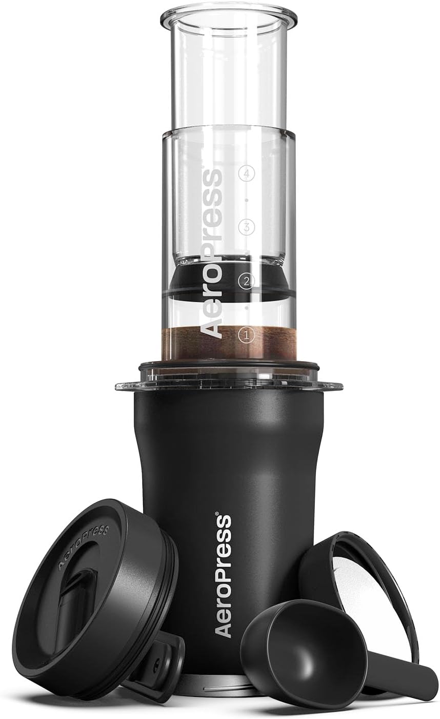 Portable 3-In-1 AeroPress Go: Rich & Bitterness-Free Coffee