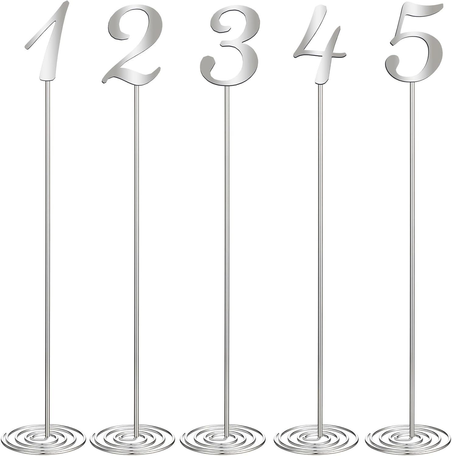 Therwen 20 Pcs Metal Table Numbers for Wedding Reception Events