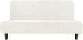Easy-Going Stretch Futon Slipcover Large Cream - Soft Jacquard Fit