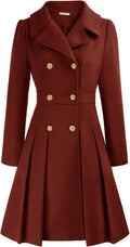 Women's Fashion Trench Coat Notch Lapel Double Breasted - Warm Style