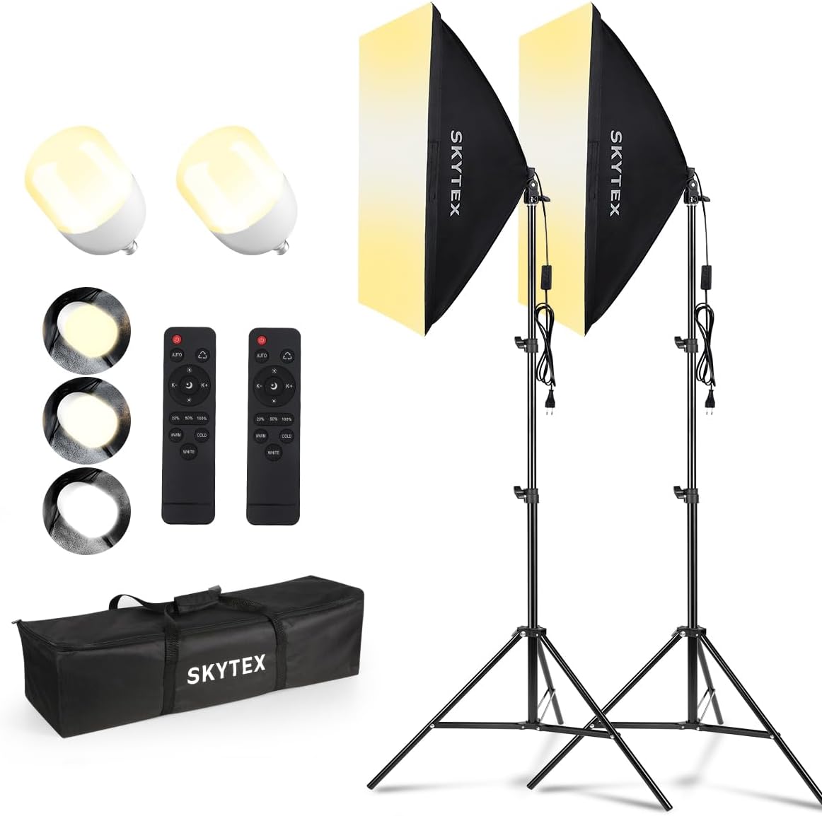 Skytex Softbox Lighting Kit for Photography and Video Recording