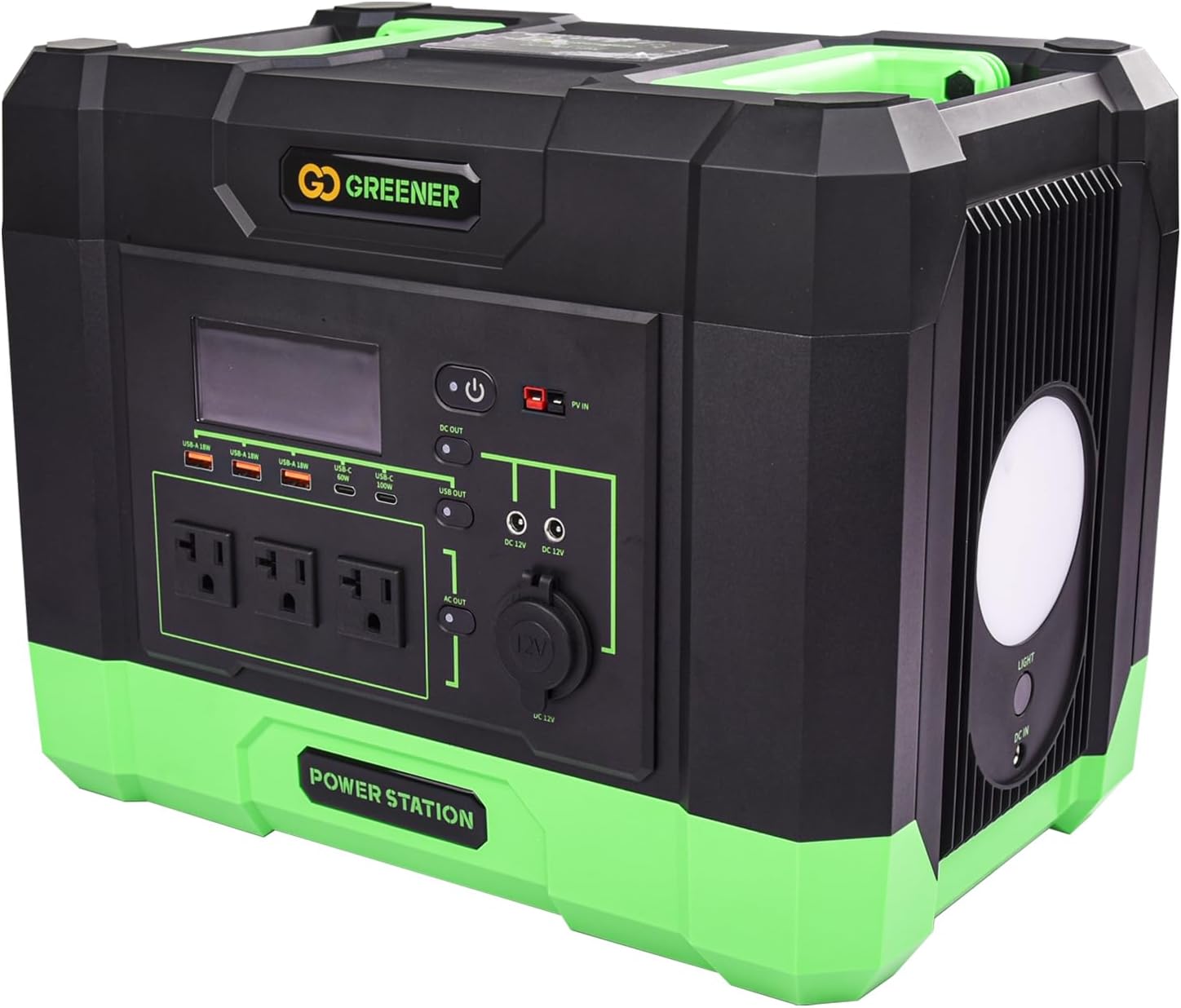1030Wh Solar Generator | Eco-Friendly Power | AC/DC/USB | LED Flashlight
