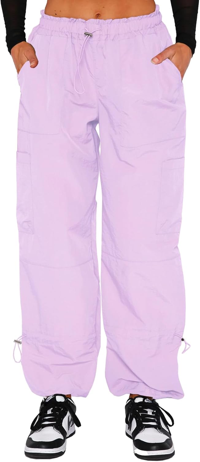 Waitfairy Cargo Pants for Women - Stylish Y2K Parachute Design