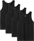LAPASA Men's 100% Cotton Tank Top - Ultra Soft Sleeveless A-Shirts