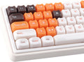 Ceramic Jade Calico Cat Keycaps, 148-Key Translucent Orange Jelly Set