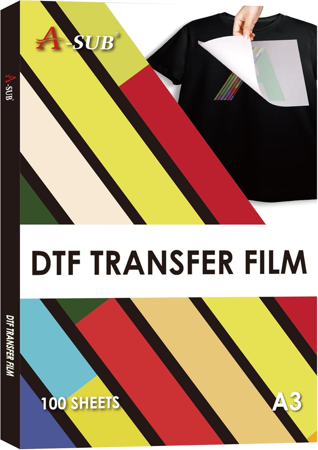 Double-Sided Matte DTF Transfer Film - 100 Sheets A3