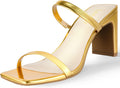 Square Toe Heels Sandals - Chic 2.75in Block Heels for Women