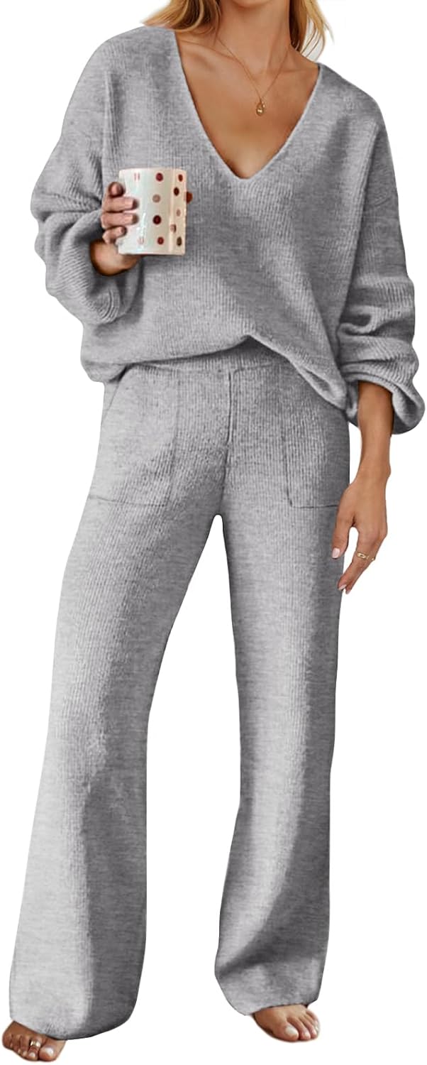 MEROKEETY Women's 2 Piece Outfits Lounge Sets for Cozy Comfort