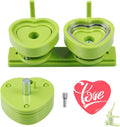 Heart-Shaped Button Mold 57mm 2.24 in for Slide Rail Button Maker