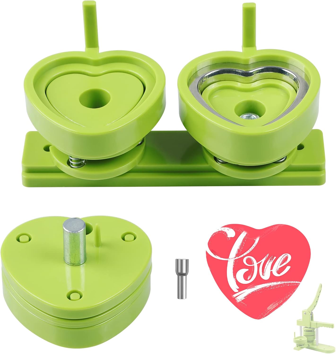 Heart-Shaped Button Mold for Slide Rail Button Maker Machine