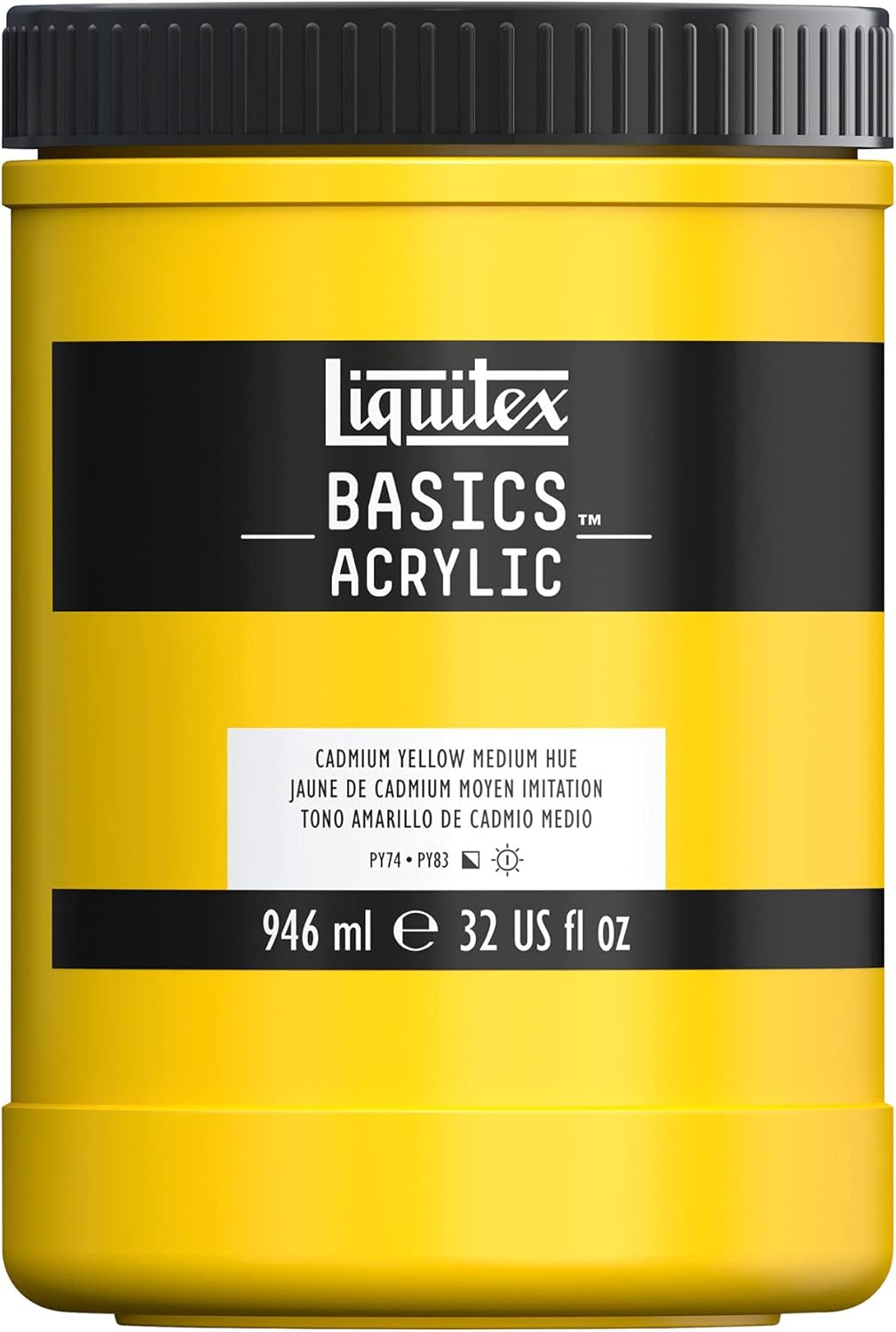 Liquitex BASICS Acrylic Paint in Cadmium Yellow Medium Hue Review