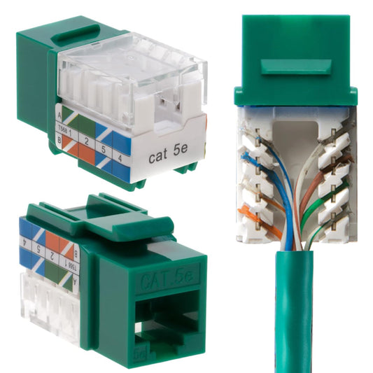 SATMAXIMUM Cat5e Keystone Ethernet Wall Jack for Easy Termination