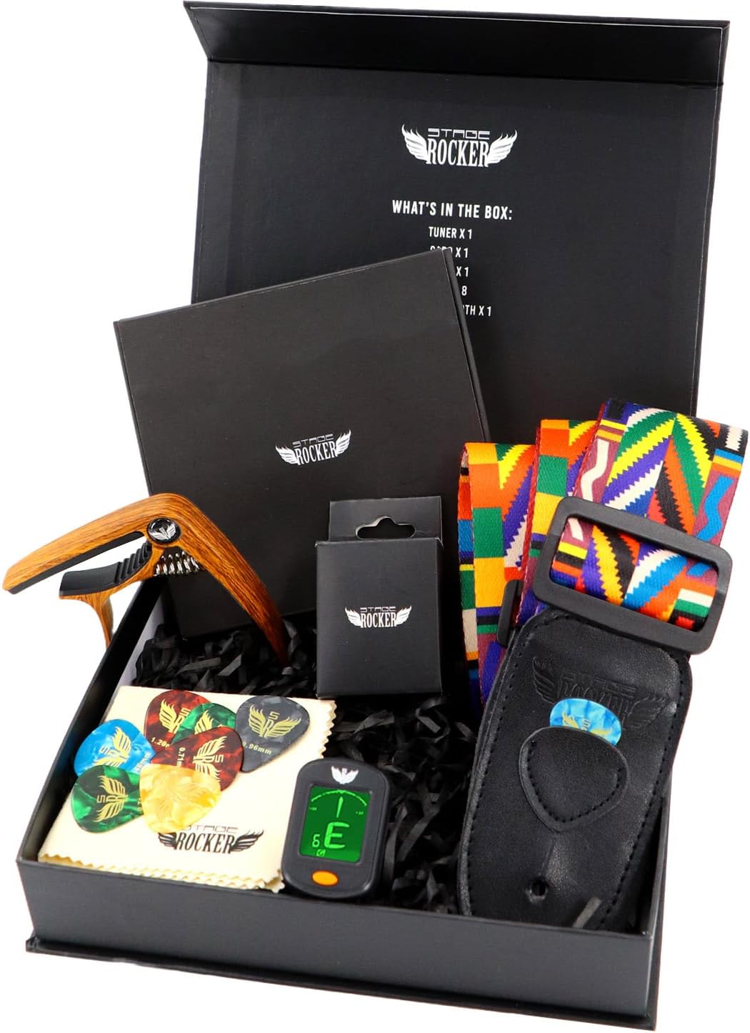 Ultimate Guitar Accessories Gift Set for Any Player - Stage Rocker