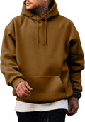 Mens Casual Cotton Hooded Drawstring Hoodie - Soft Everyday Layer thin