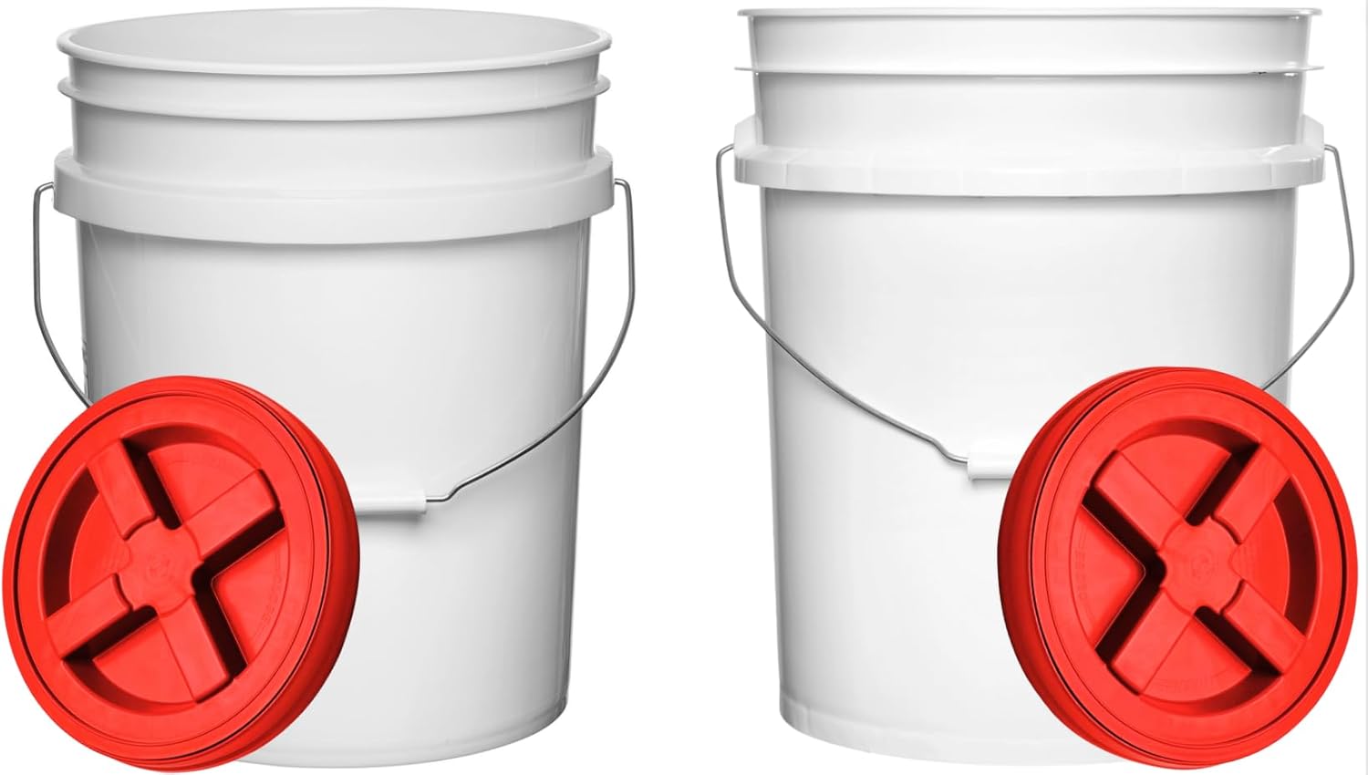Food Grade 5 Gallon Plastic Bucket with Air Tight Lid for Storage