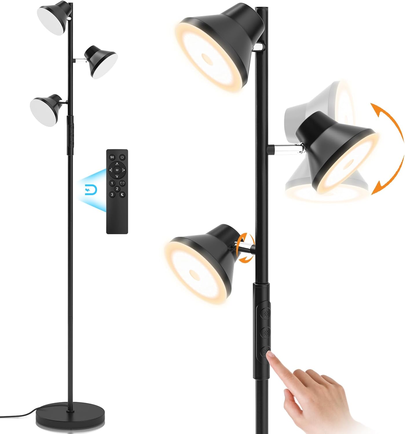LED Floor Lamp with Remote Control for Modern Living Spaces