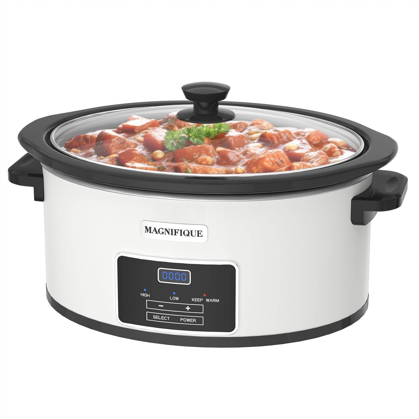 Family-Sized Slow Cooker Keeps Meals Warm!