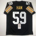Autographed Jack Ham HOF 88 Pittsburgh Black Football Jersey
