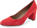 Aerosoles Betsy Pumps - Comfortable Suede Almond Toe Pumps