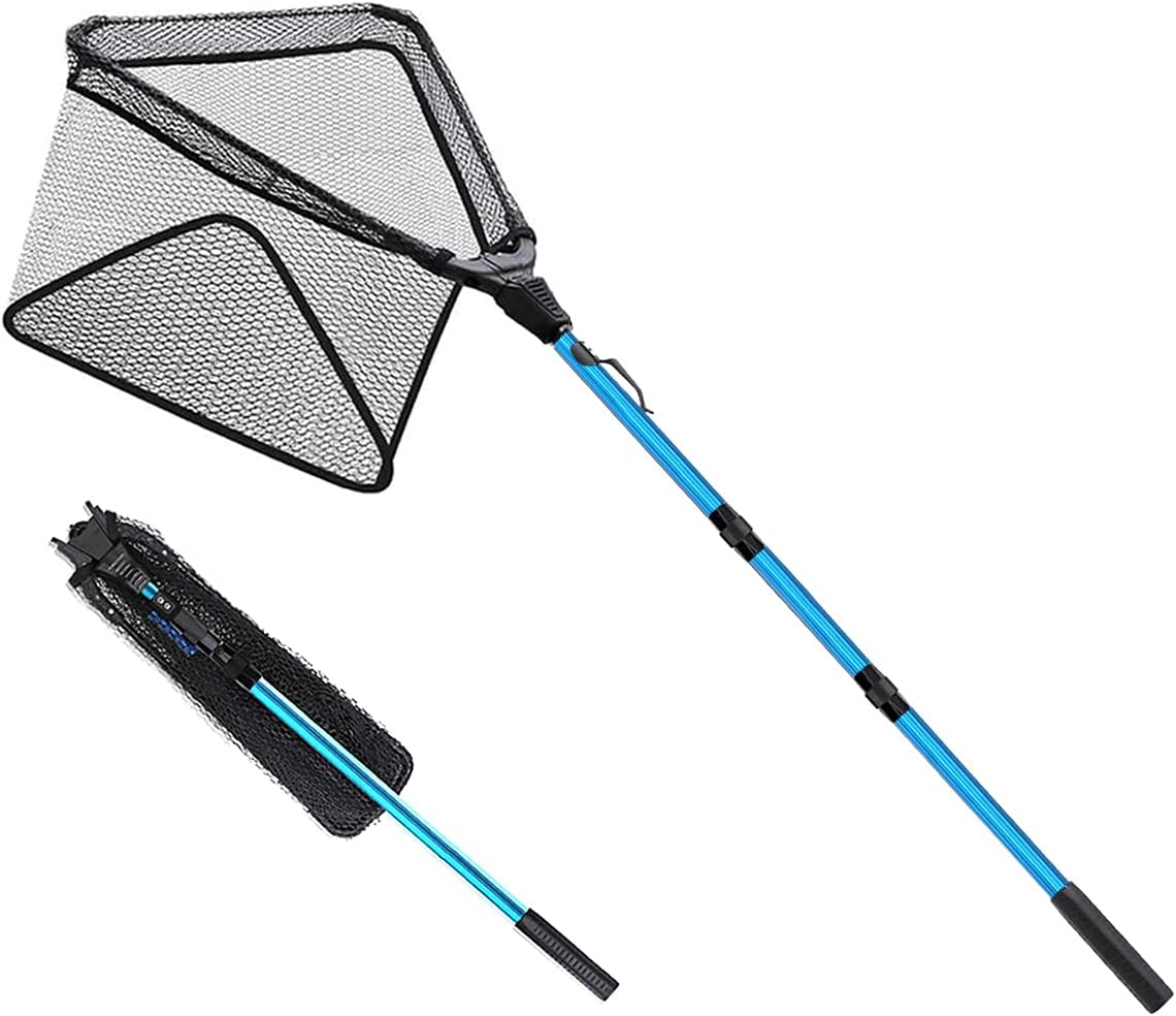 Collapsible Fishing Net with Anti-Slip Handle for All Anglers
