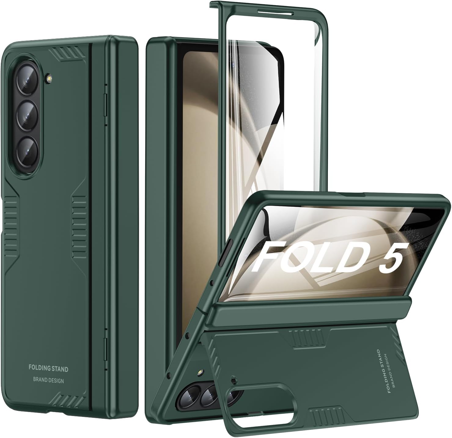 Samsung Galaxy Z Fold 5 Case with Hidden Kickstand and Protection