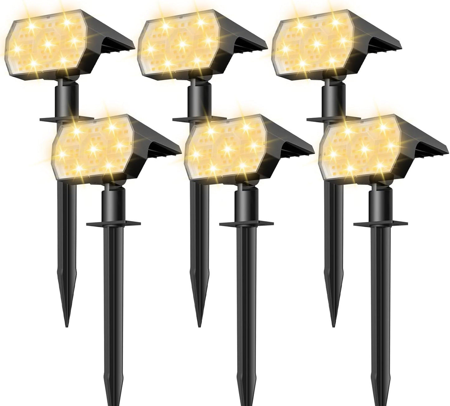 NYMPHY Solar Lights Outdoor Waterproof IP68 for Garden Use