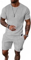 Mens Short Sets 2 Piece Summer Tracksuit - Soft Breathable Fit