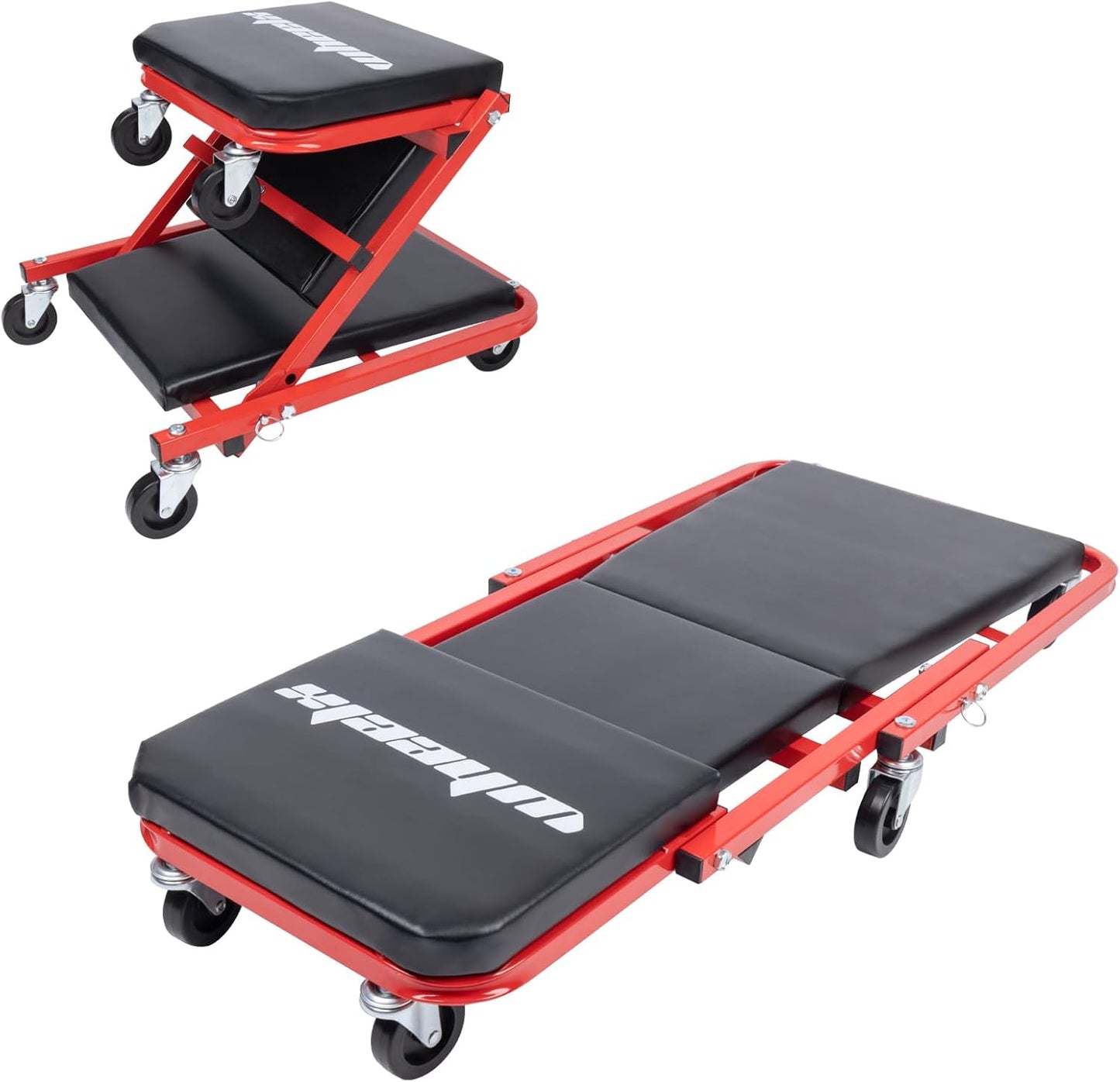 Mechanic Creeper 36 Inches Adjustable Rolling Chair for Auto Repair