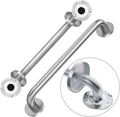 Handicap Grab Bars 16 in 2 Pack - Solid 304 Stainless Safety Handles