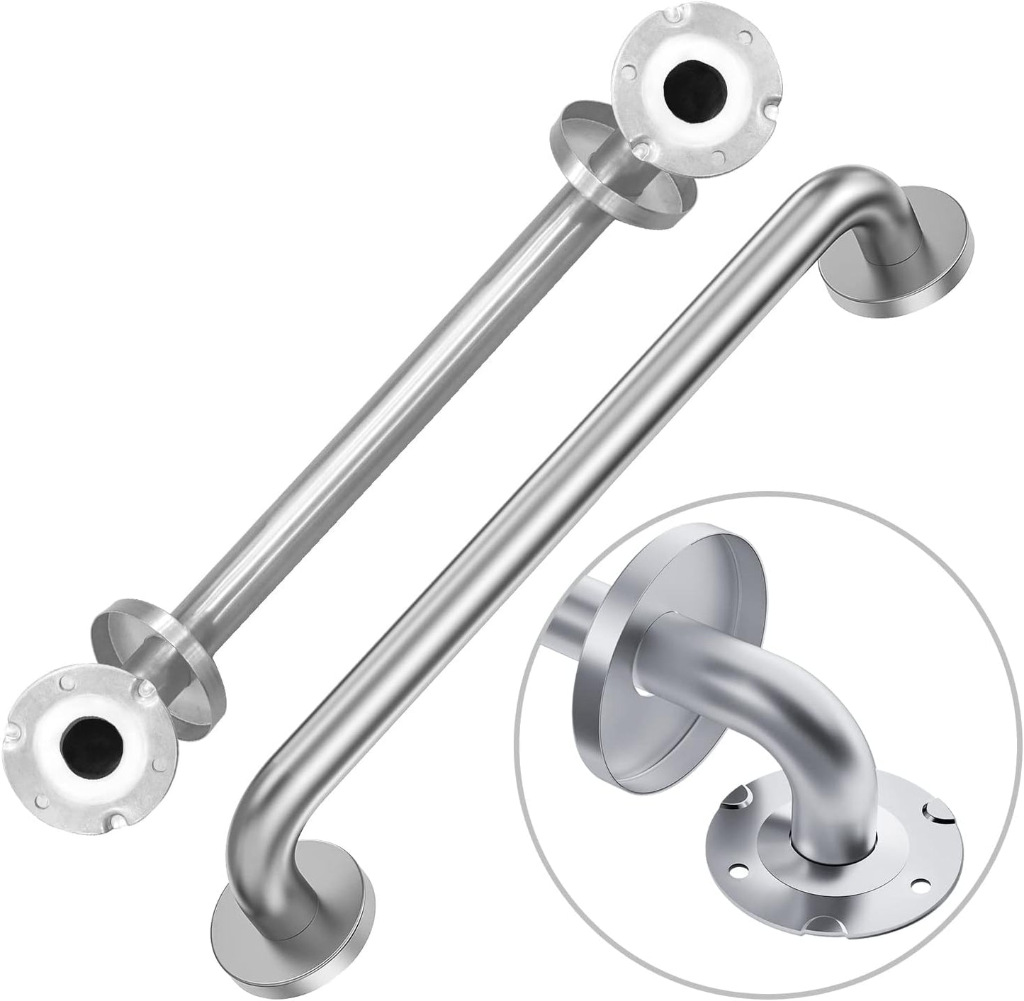 Handicap Grab Bars for Seniors - 16 Inch Shower Safety Handles