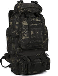 100L Camping Hiking Backpack - Large Waterproof Tactical Rucksack