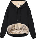 Women's Sherpa Fleece Lined Pullover Hoodie - Warm Winter Hoodie