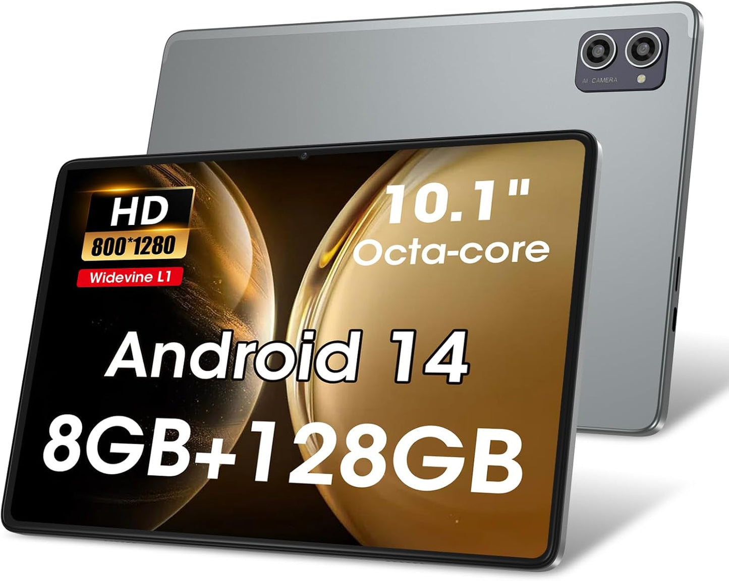 2025 Upgraded Android 14 Tablets with 10.1 inch Display