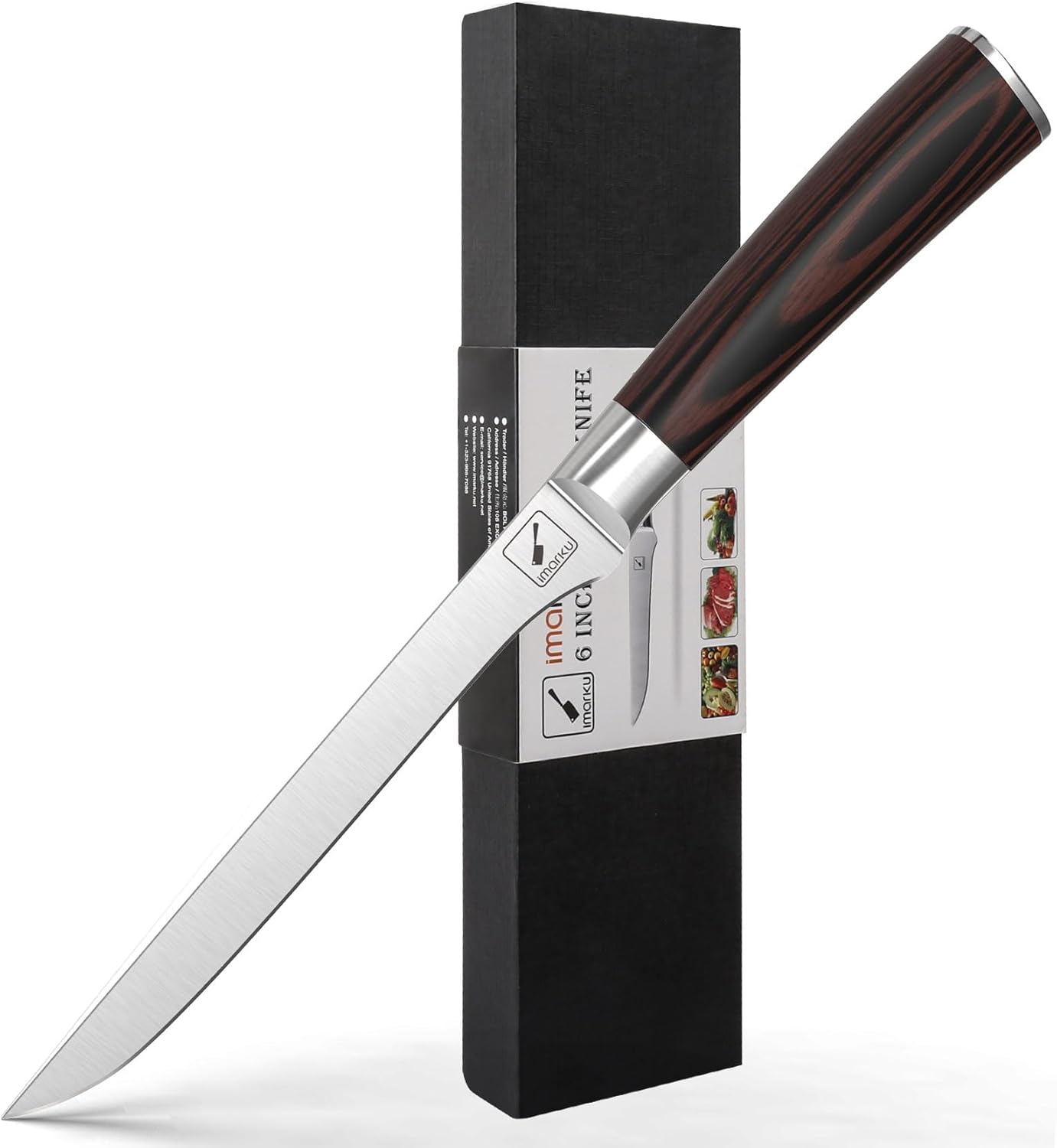 imarku 6 Inch Boning Knife for Precision Meat Cutting Tasks