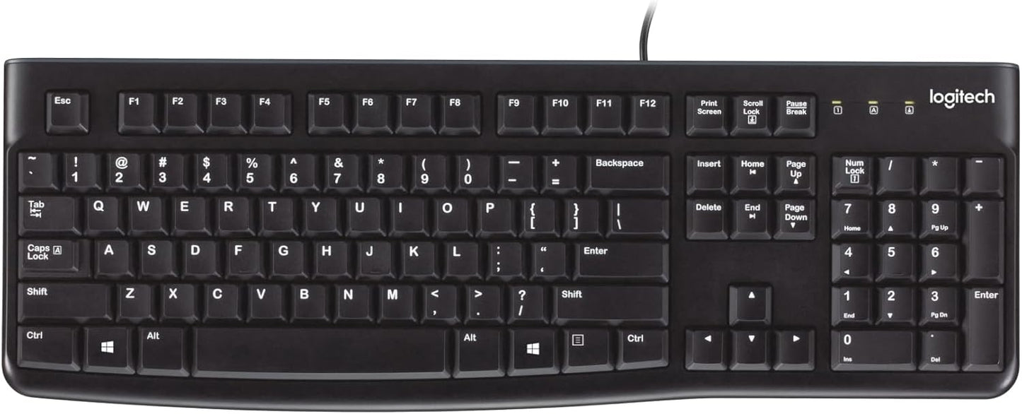 Logitech K120 Wired Keyboard: Spill-Resistant Efficiency