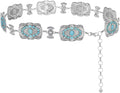 Large Western Concho Metal Belt for Women - Rustic Couture by Montana