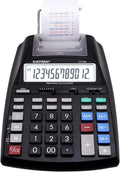 Printing Adding Machine Calculator 10 Key with Paper Roll - Clear